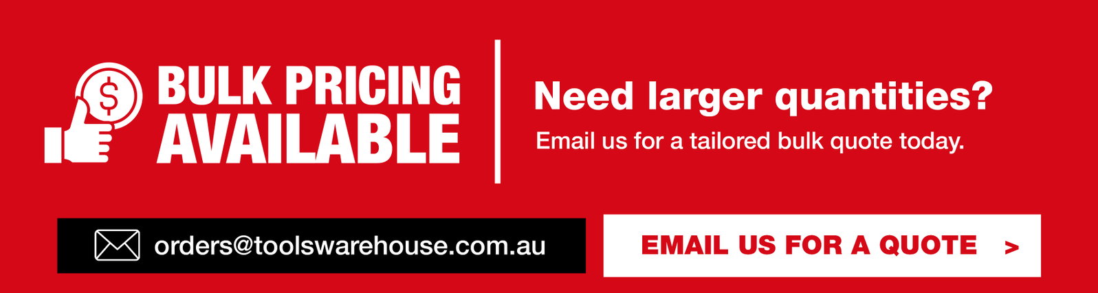 2nd Banner - Bulk Pricing