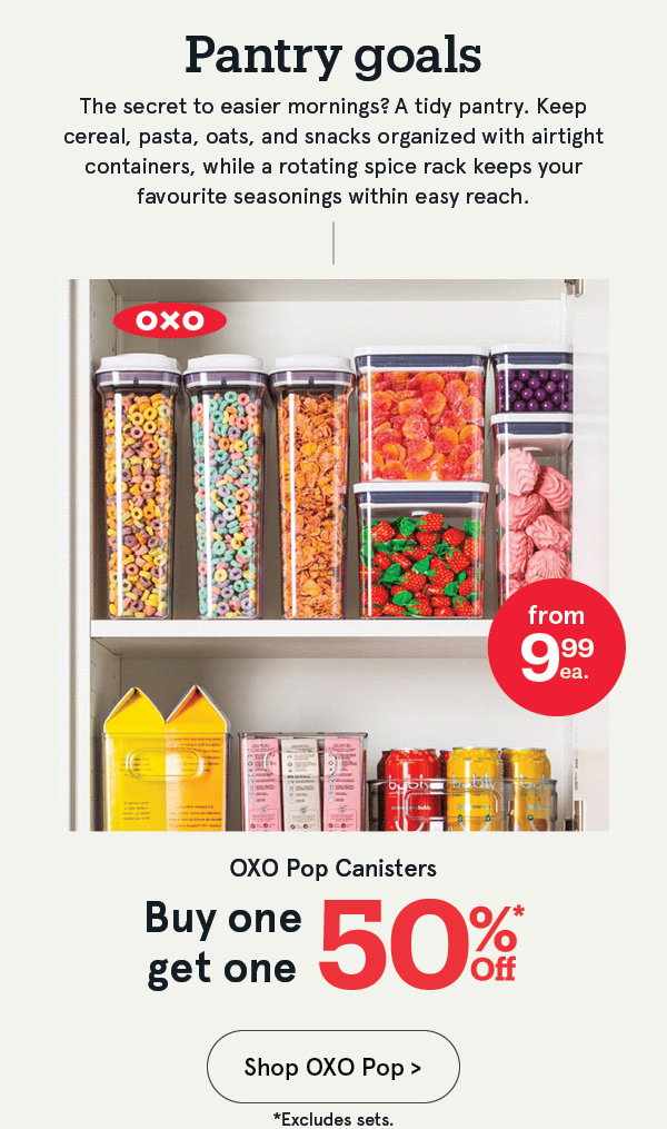 OXO Pop Canisters & Accessories