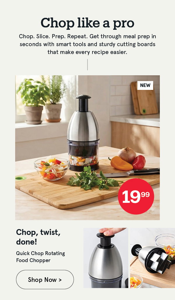 Quick Chop Rotating Food Chopper