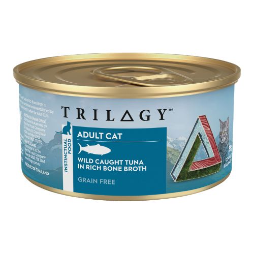 Image of Trilogy Wild Tuna In Bone Broth Canned Cat Food 24 x 85g pack