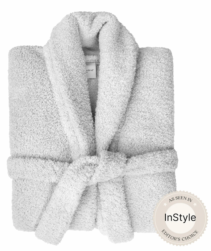 Signature Shawl Collar Robe in Soapstone