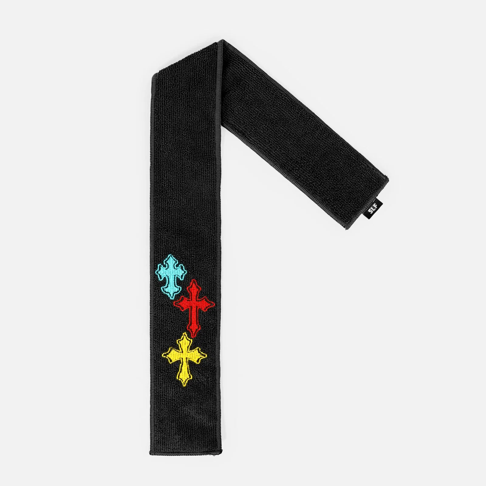 Image of Crosses Chroma Black Thin Football Towel