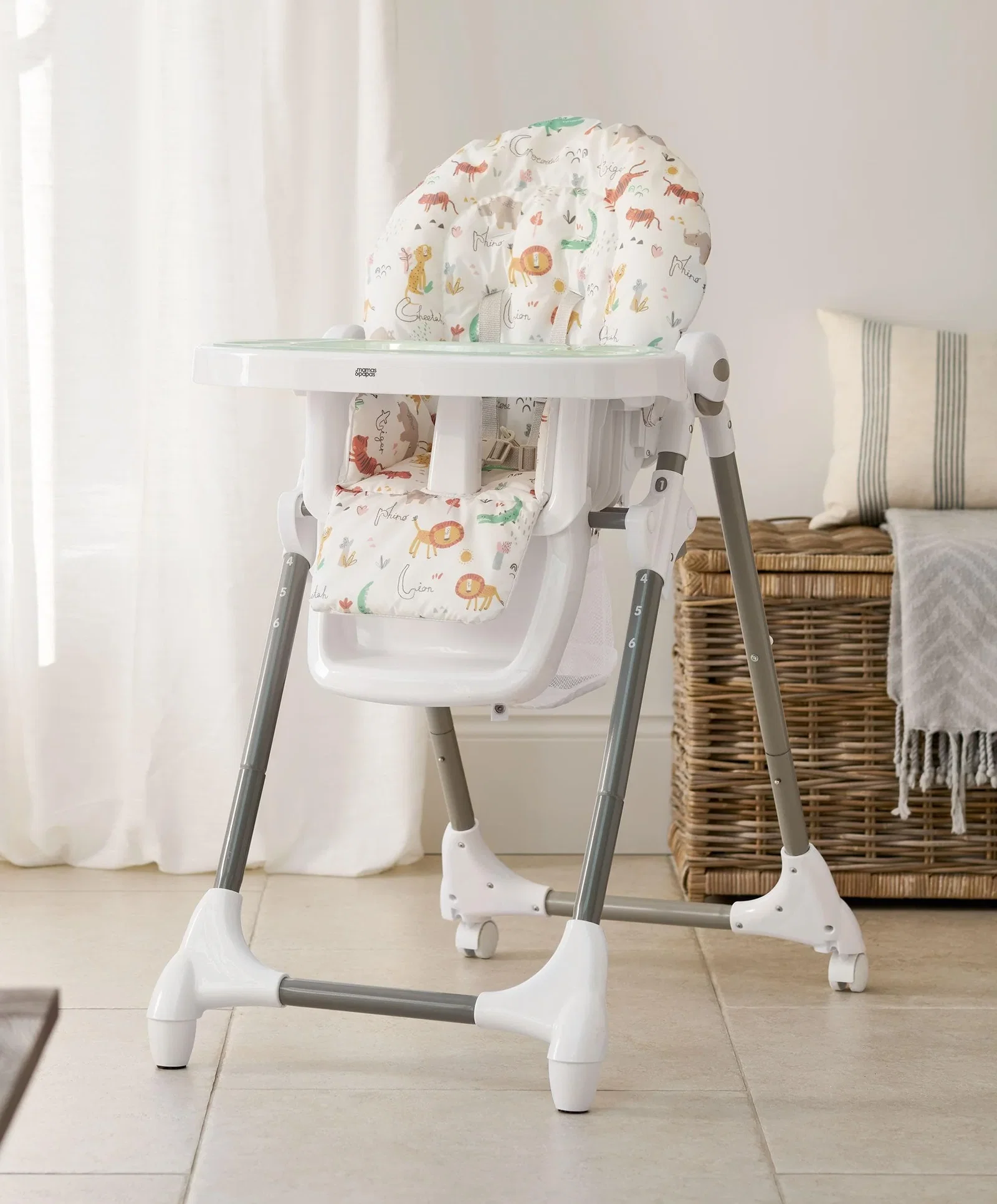 Image of Snax Highchair - Jungle Alphabet
