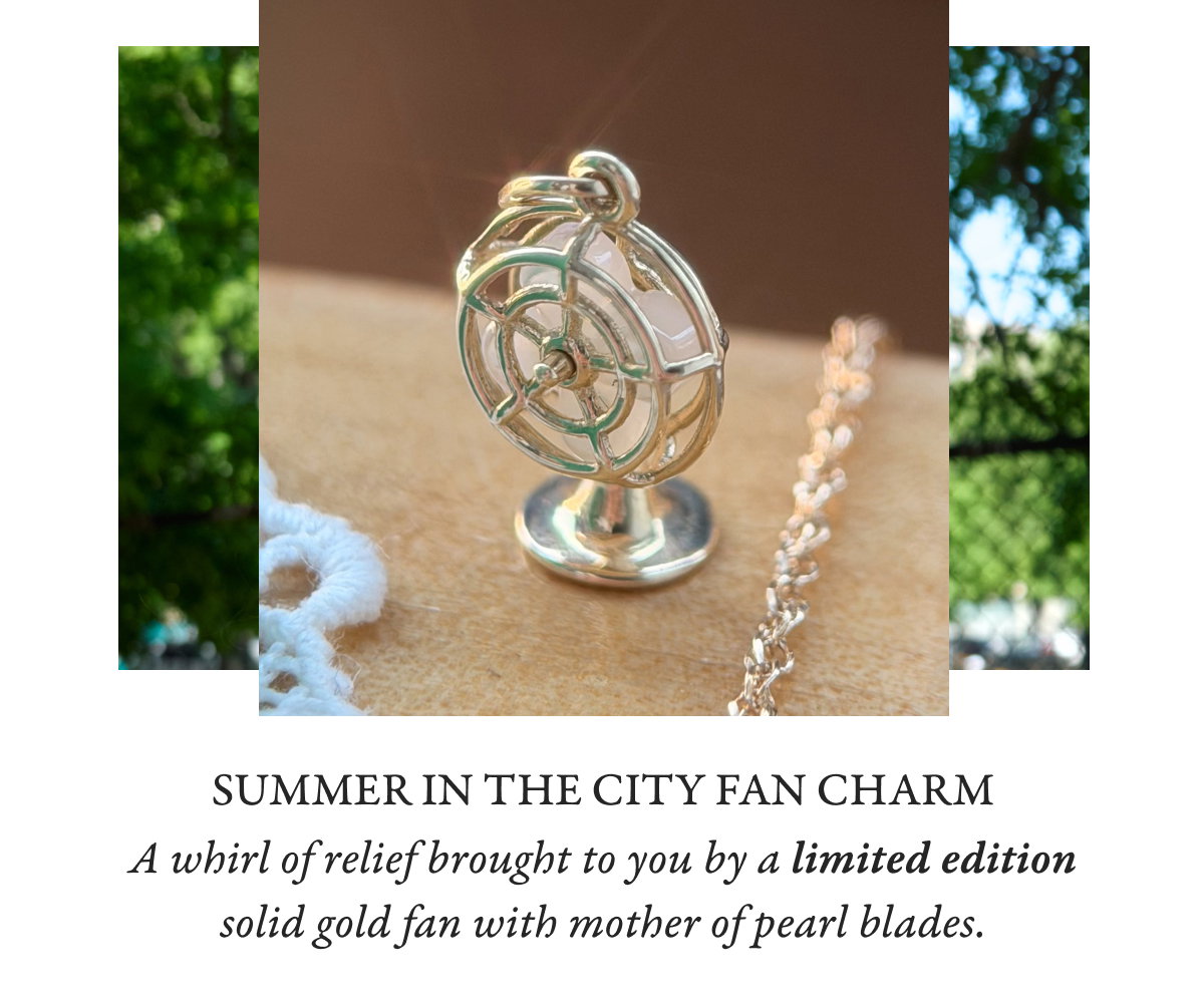 Summer in the City Fan Charm
