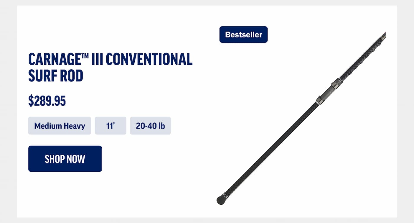 Carnage III Conventional Surf Rod