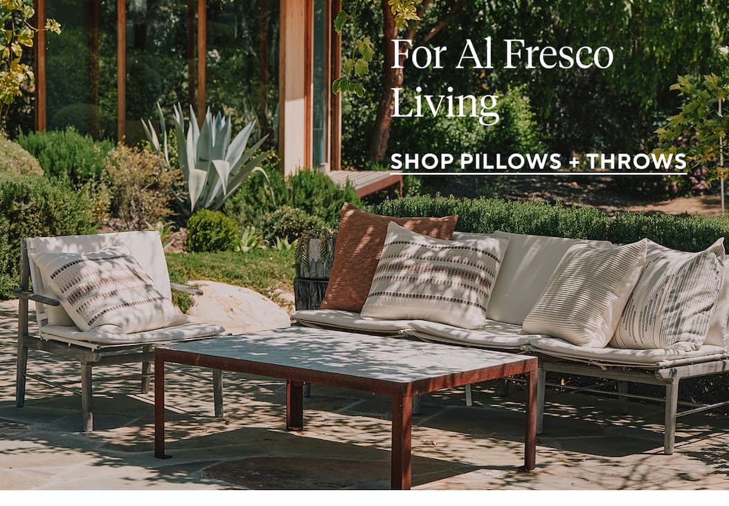 For Al Fresco Living Shop Pillows + Throws >