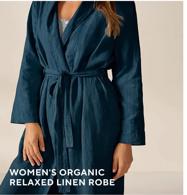Women's Organic Relaxed Linen Robe