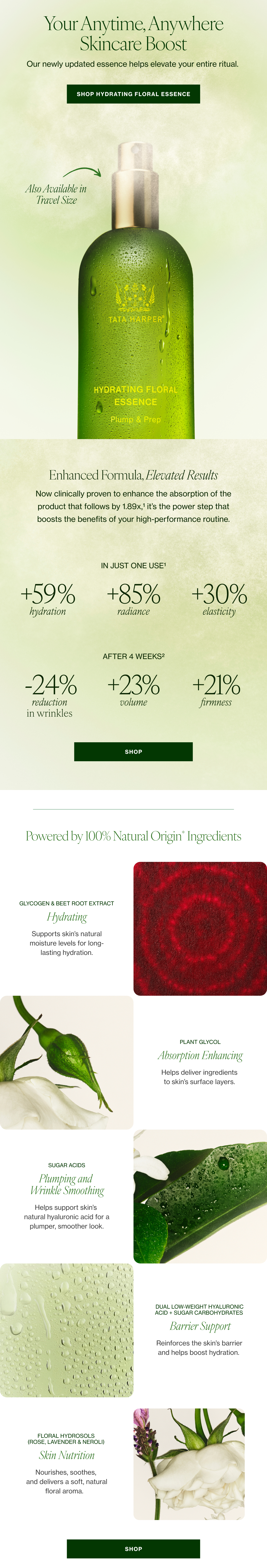 Now clinically proven to enhance the absorption of the product that follows by 1.89x,1 it’s the power step that boosts the benefits of your high-performance routine.
