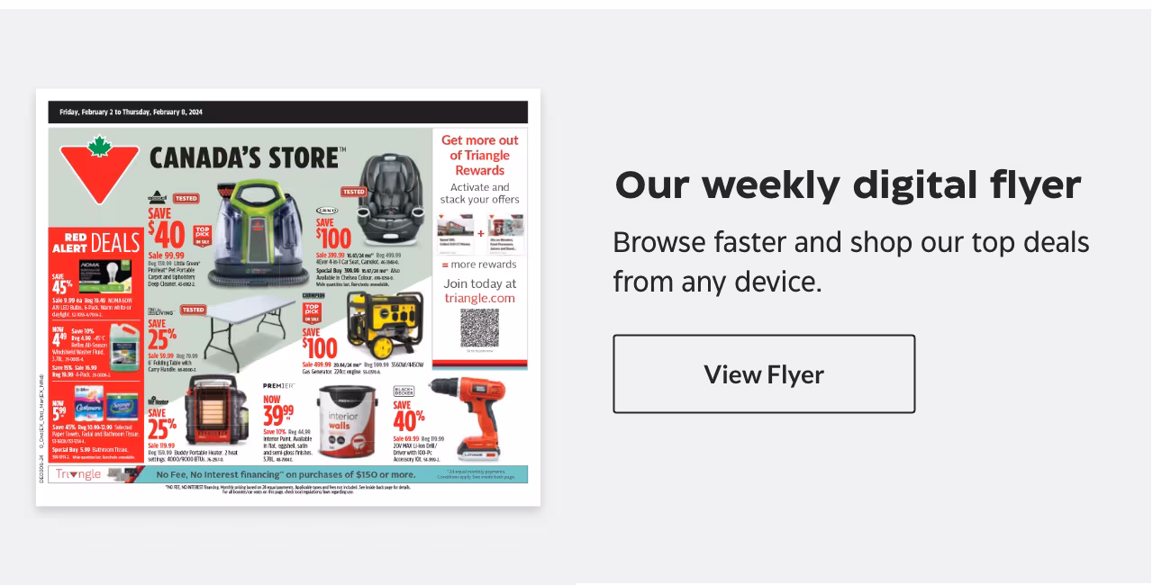 Our weekly digital flyer. Browse faster and shop our hottest deals from any device. View flyer