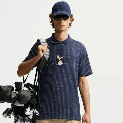 Image of Nike Dri-FIT Fairway Fresh Zip Neck Golf Polo Shirt