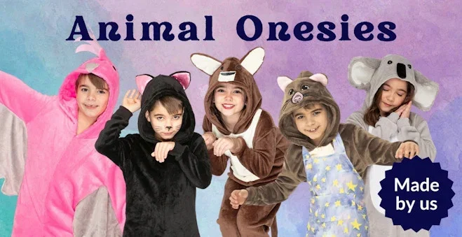 Animal Onesie Book Week Costumes. Click to shop the whole collection.