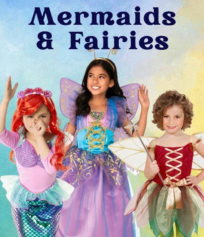 Mermaid and Fairy Book Week Costumes. Click to shop the whole collection.