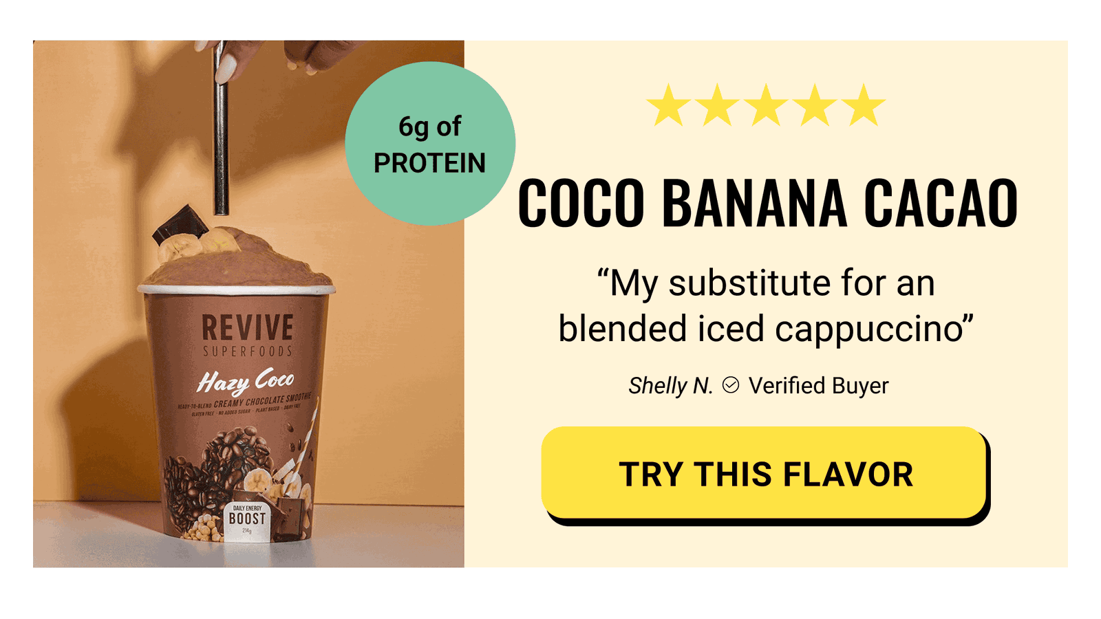 Coco Banana Cacao Smoothie