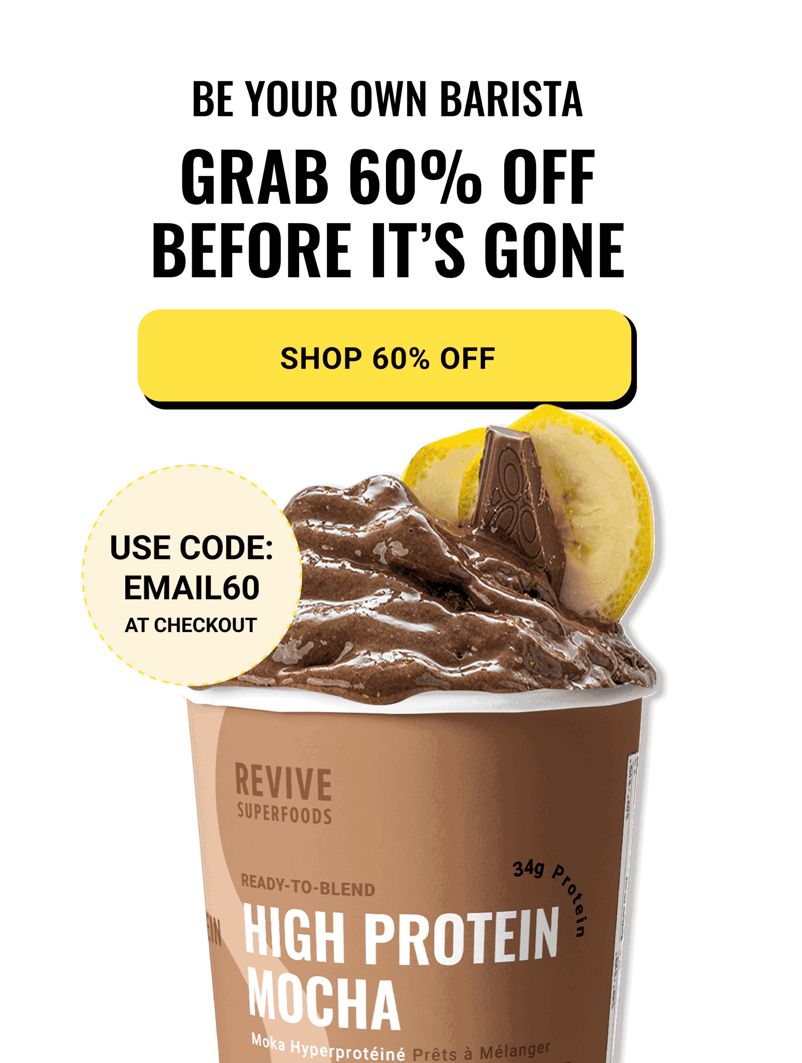 Be your own barista - Grab 60% off before it's gone - Code EMAIL60