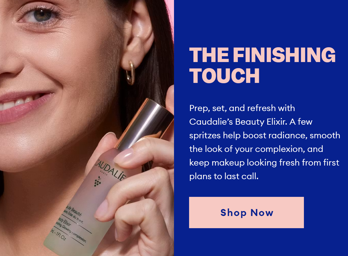 The Finishing Touch | Prep, set, and refresh with Caudalie's Beauty Elixir. 