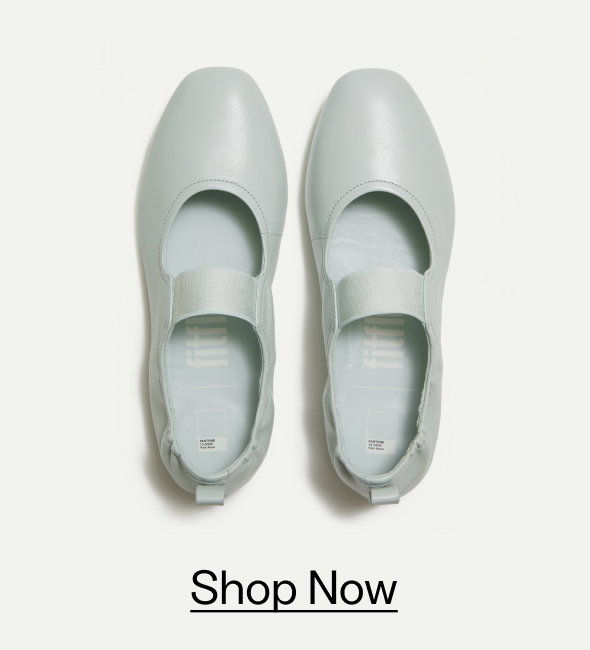 DELICATO | PANTONE Poise Leather Mary-Janes Pale Aqua