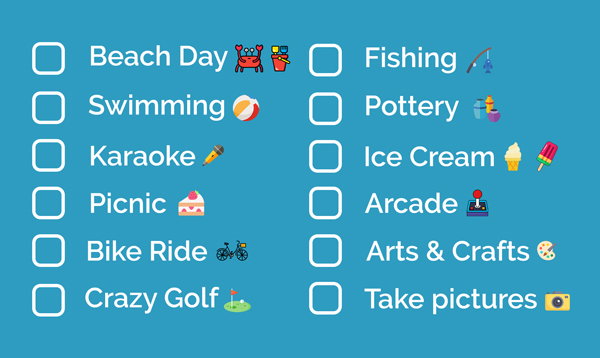 List of things to do this Summer