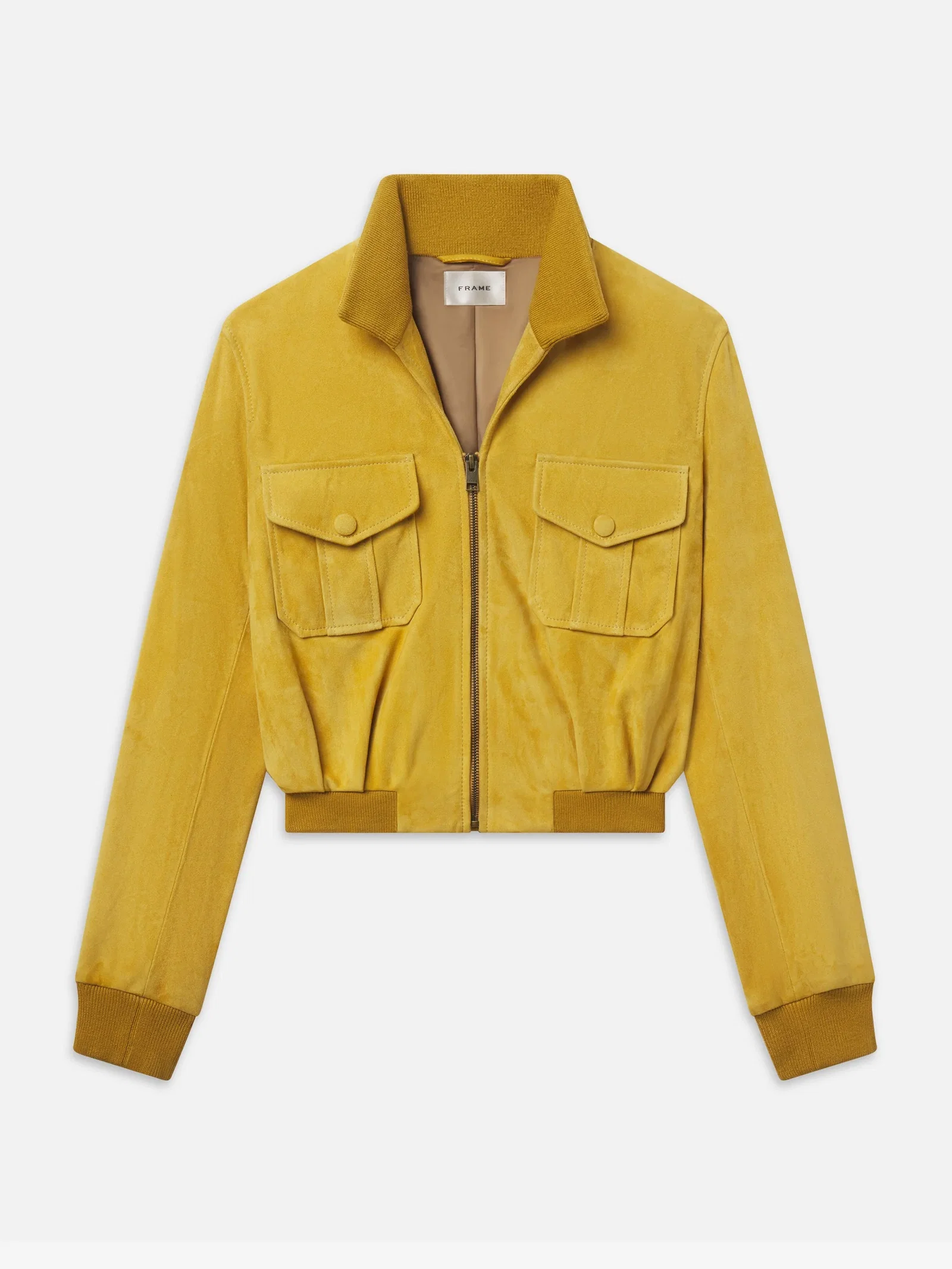THE SUEDE ACE JACKET IN DIJON
