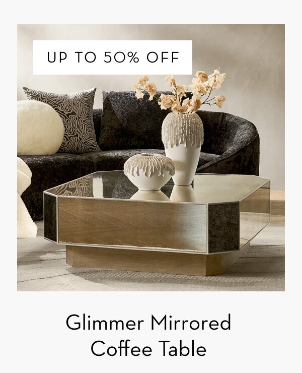 Glimmer Mirrored Coffee Table (44″)