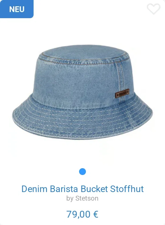 Denim Barista Bucket Stoffhut by Stetson