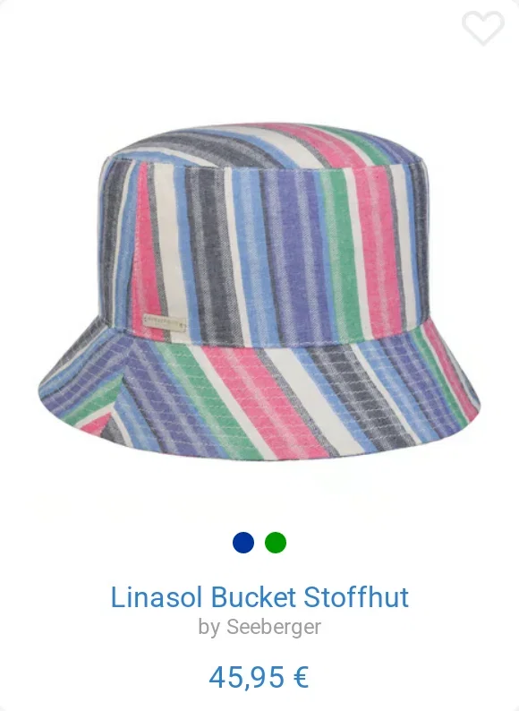 Linasol Bucket Stoffhut by Seeberger