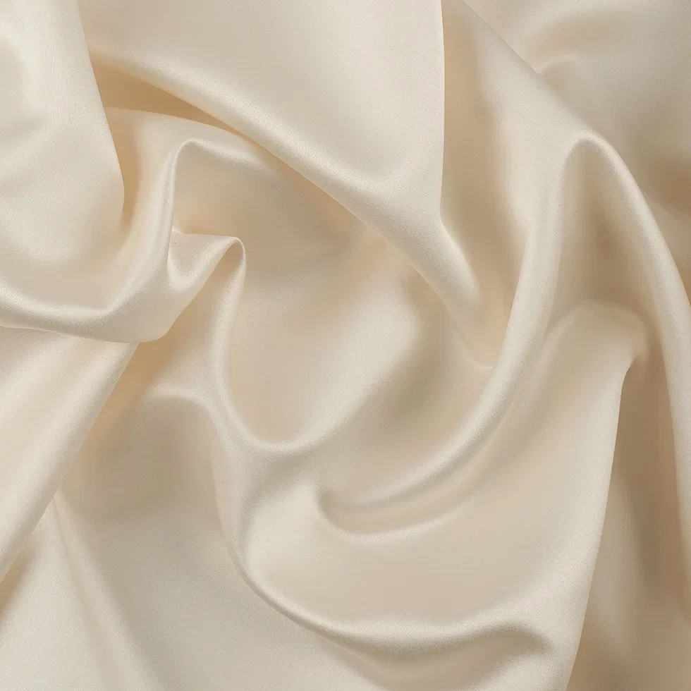 Image of Polyester Satin - Vanilla Cream - Reverie Collection