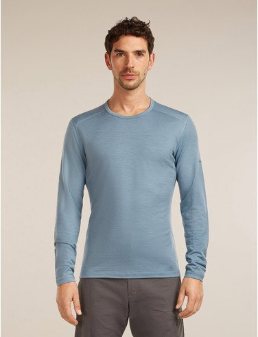 Men's Merino 200 Oasis Long Sleeve Crewe - Flint Blue / XL