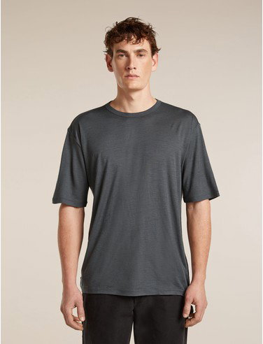 Men's Merino 150 Tech Lite Short Sleeve Relaxed Tee - Obsidian / M
