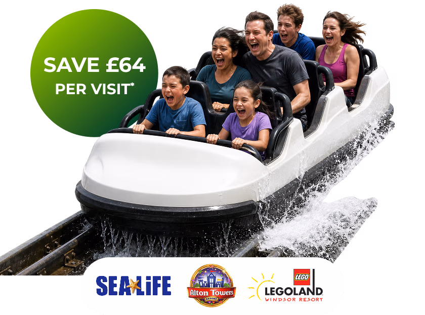 Using your tastecard on days out will save you £64 per visit.