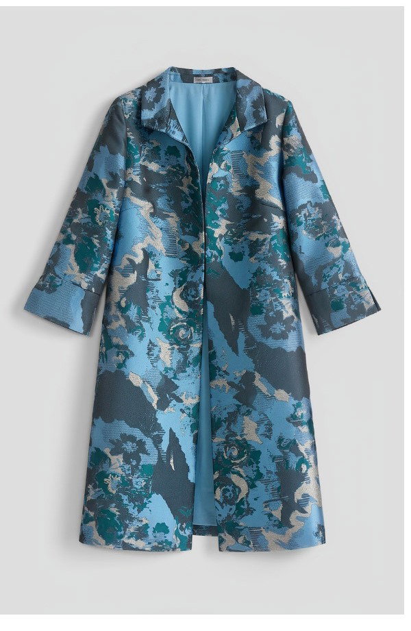 Abstract Jacquard Woven Topper