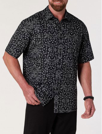 Bandana Print Sport Shirt