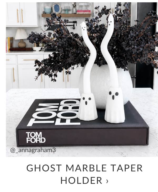 Ghost Marble Taper Holder