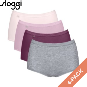 4 Stuks Verpakking Sloggi Basic Plus Maxi Panty