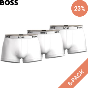 6 Stuks Verpakking BOSS Cotton Stretch Trunks