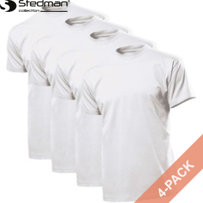 4 Stuks Verpakking Stedman Comfort Men T-shirt