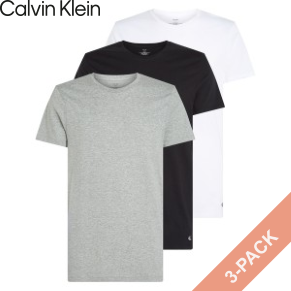 3 Stuks Verpakking Calvin Klein Crew Neck T-Shirt