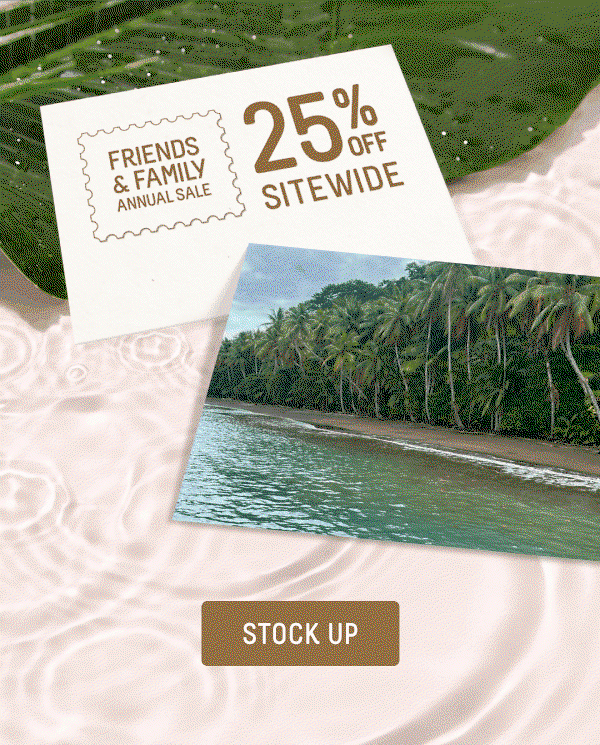 25% off sitewide
