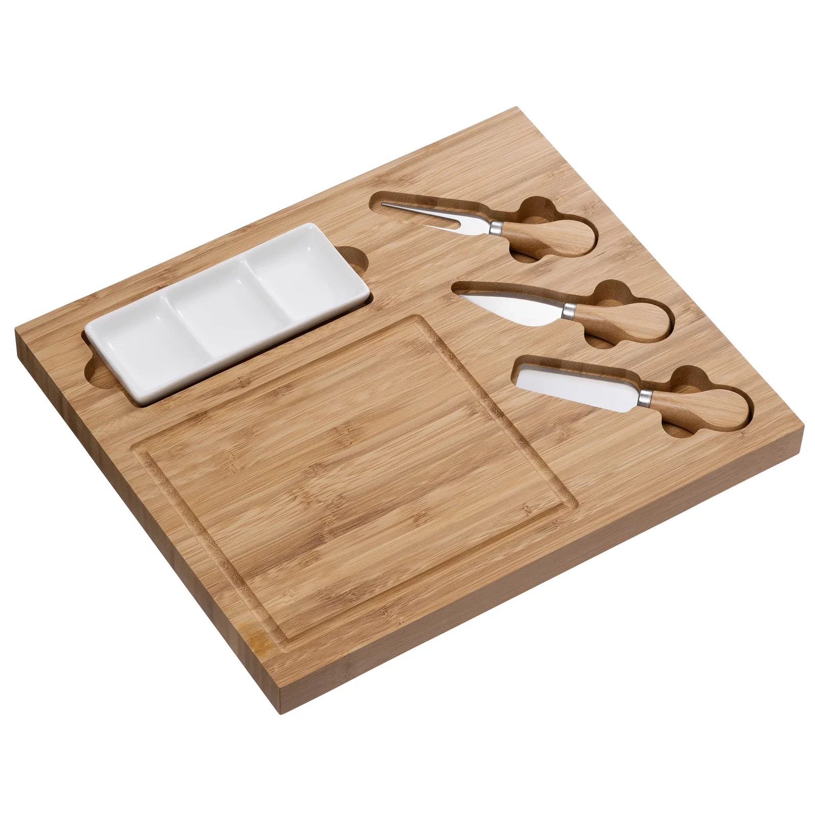 Image of Belleek Living Cheese Board & Cheese Knife Set