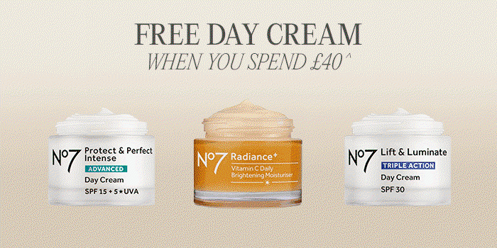 FREE DAY CREAM WHEN YOU SPEND £40