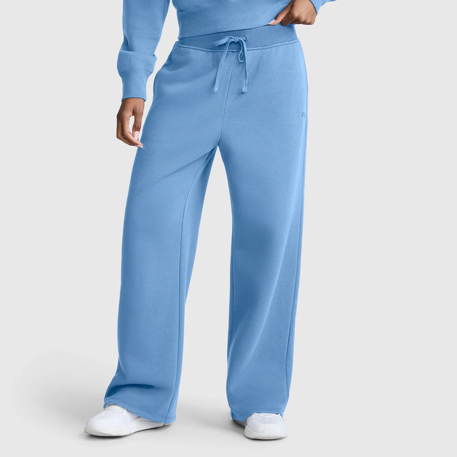 Image of Wide Leg Fleece Sweatpants, C Logo