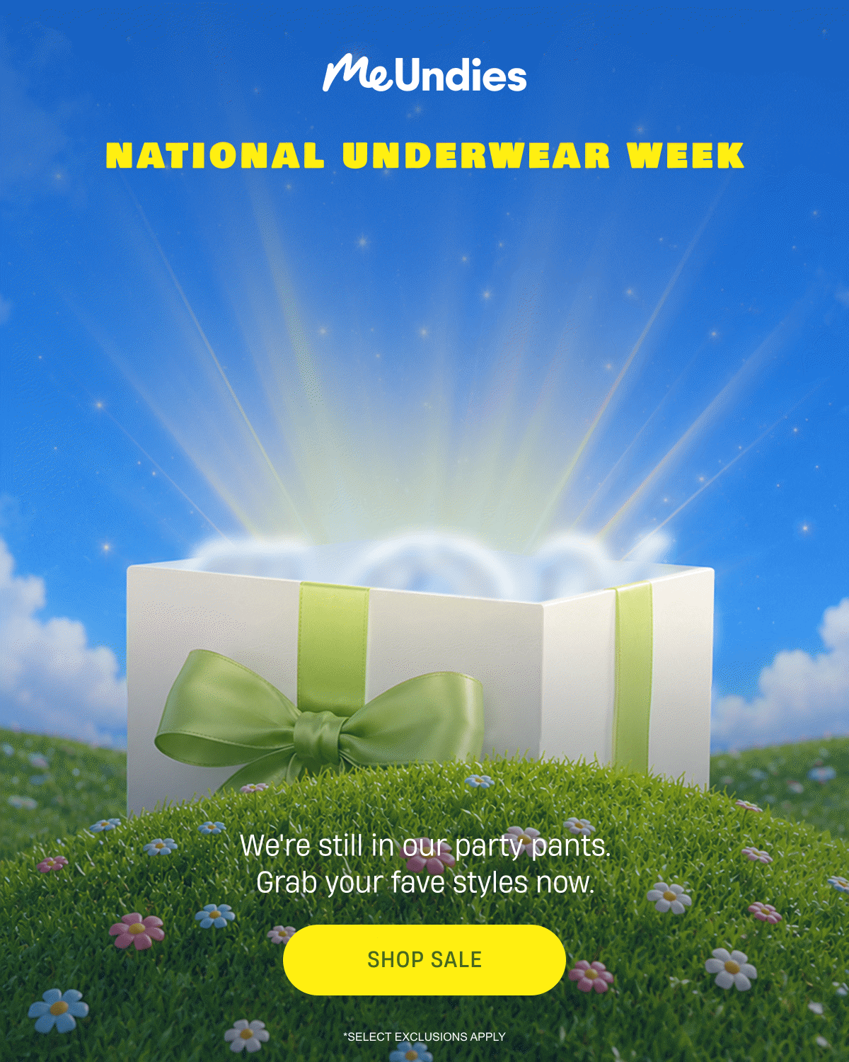 MeUndies | National Underwear Week | 40% Off Sitewide | Shop Sale