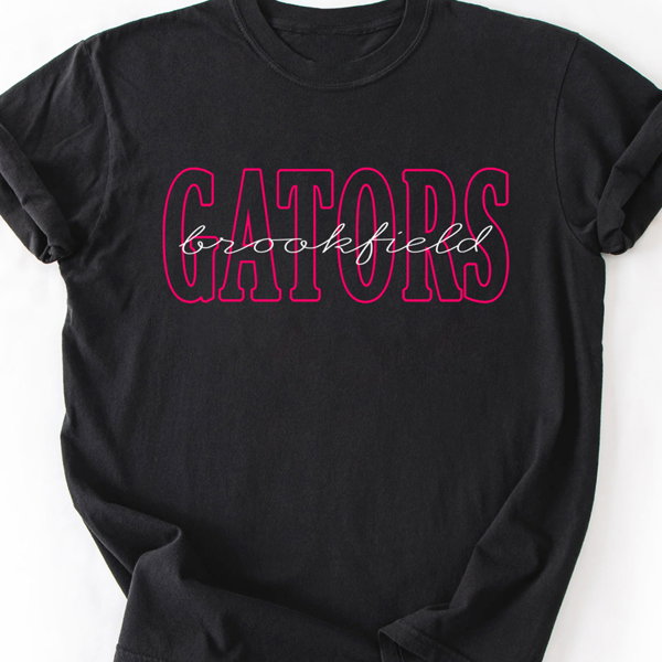 Custom Team Mascot Outline Personalized Football Graphic Tee | Team Shirt
