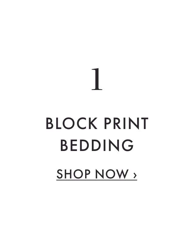 1 - Block Print Bedding