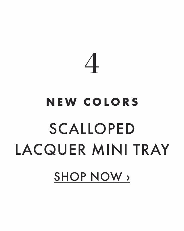 4 - Scalloped Lacquer Mini Tray