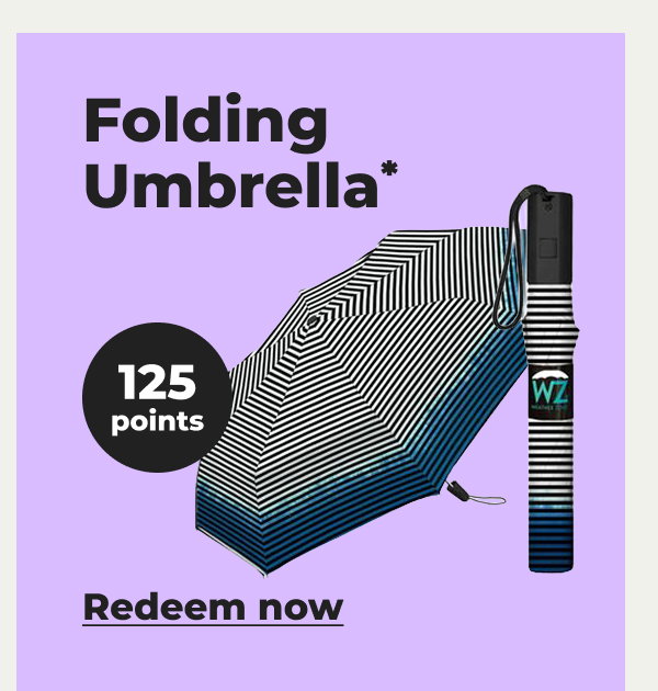 Folding Umbrella* - Redeem now