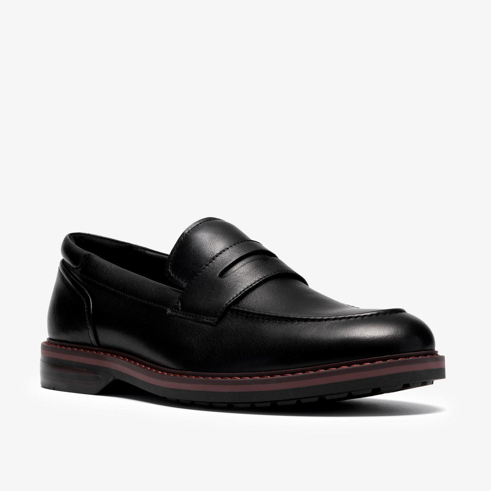 Shop Aldwin 2 Step Black Leather