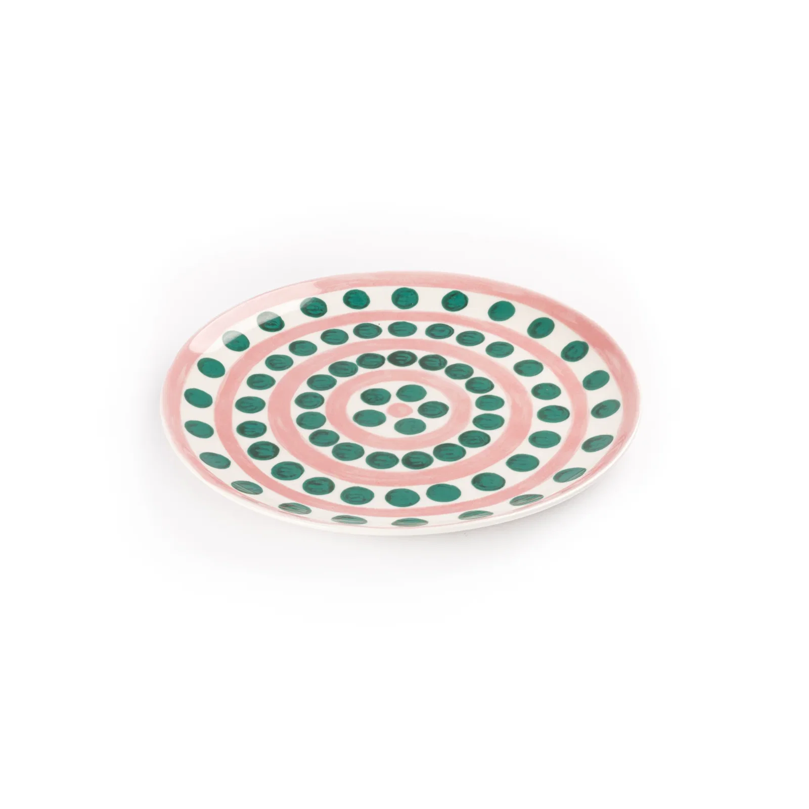Image of Symi Charger Dinner Plate 31cm Pink/Green