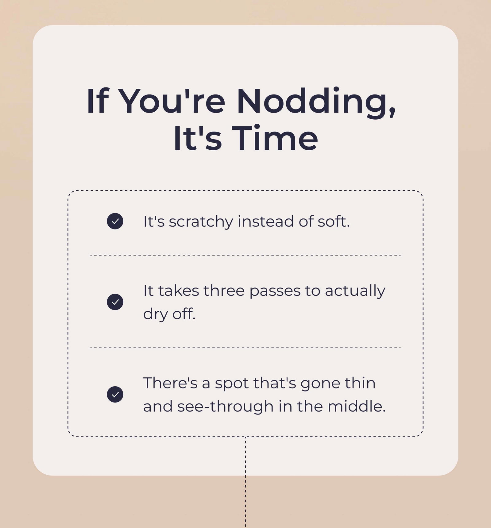 If You're Nodding,  It's Time