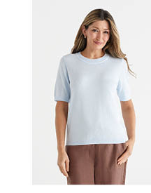 Knit Short Sleeve Tee