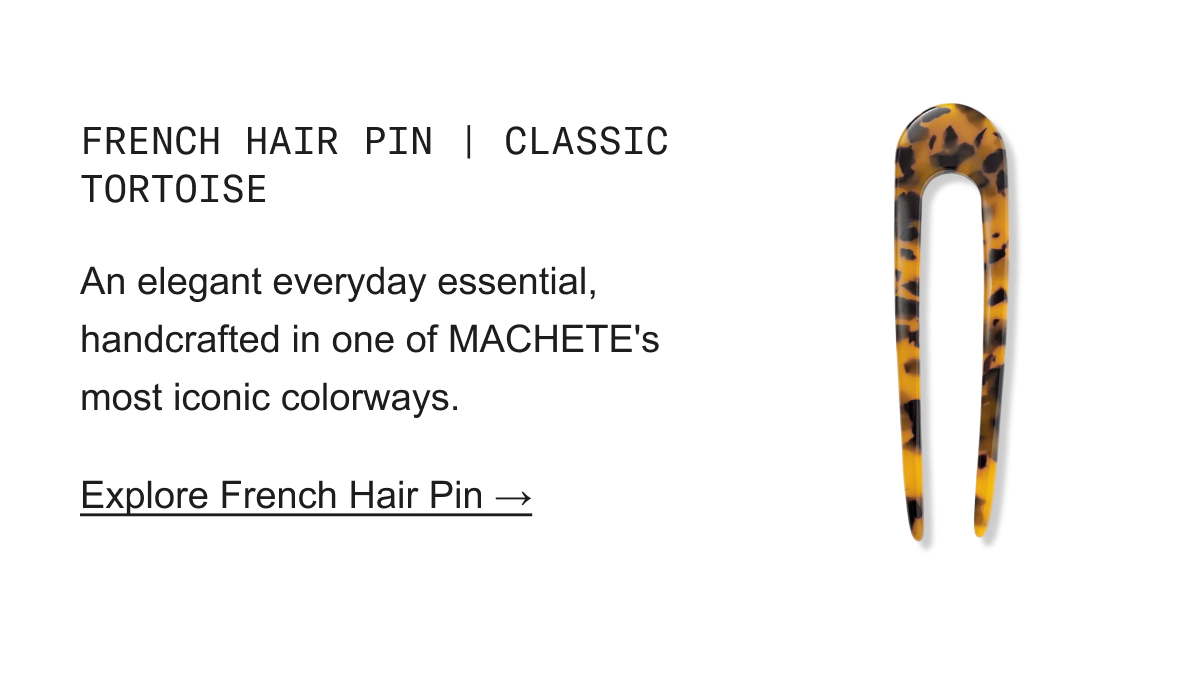 French Hair Pin in Classic Tortoise